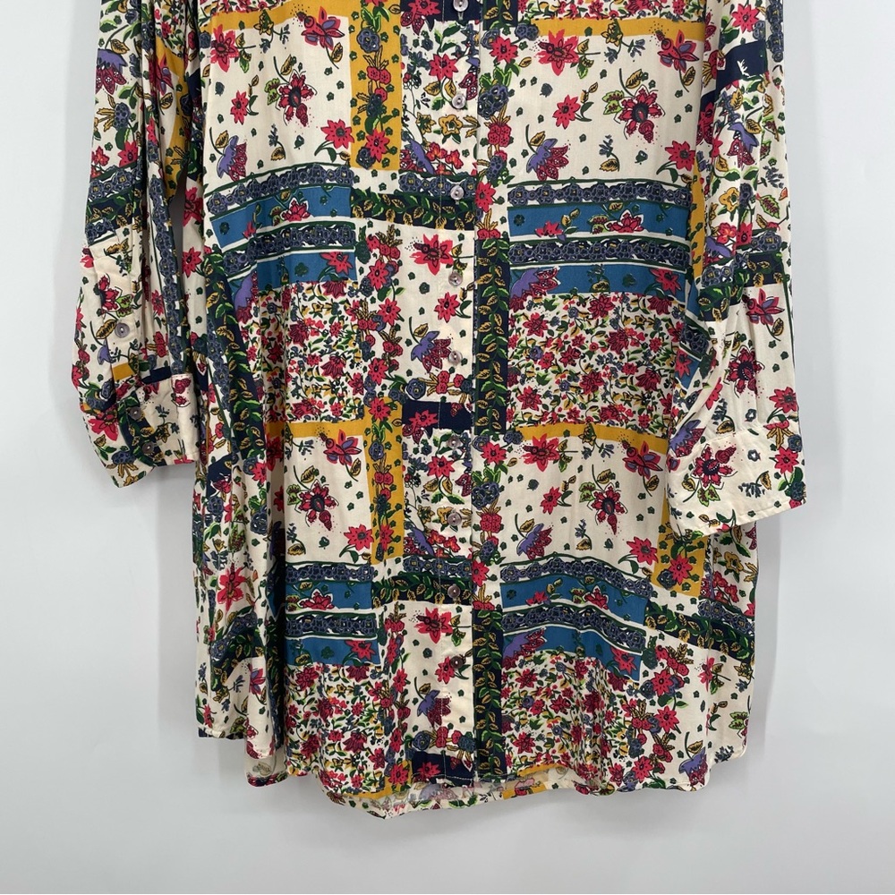 NATURAL LIFE Colorful Floral Long Sleeve Dress - Picture 9 of 14